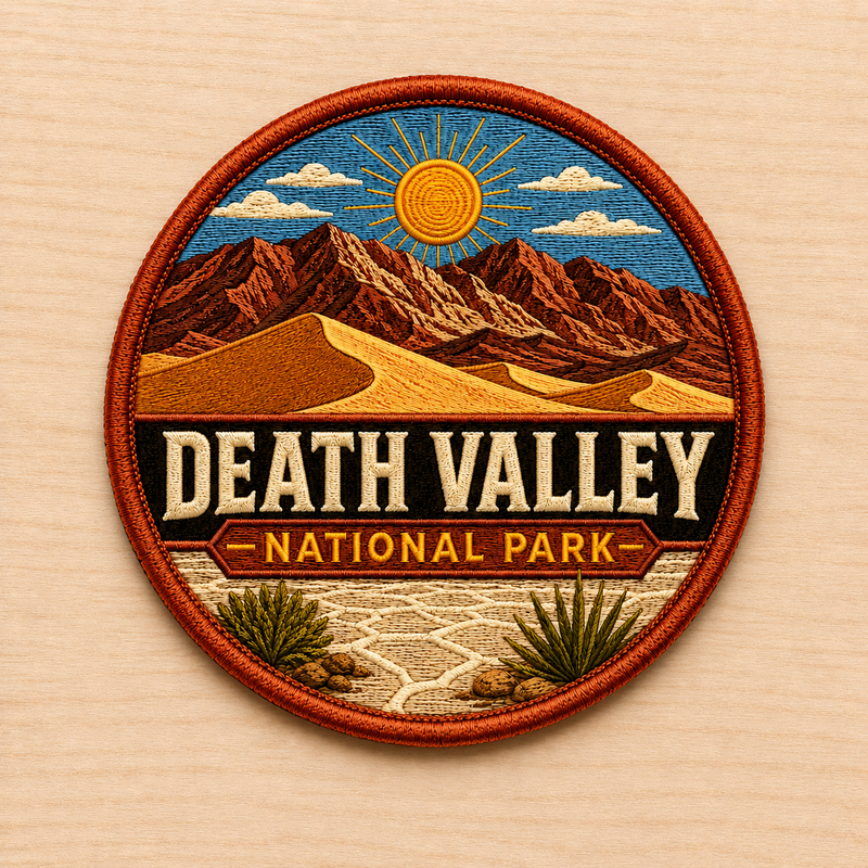 Death Valley National Park Iron-on Patch | Gift for Hikers & Travel Lovers