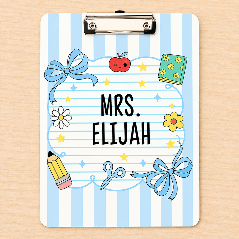 Custom Acrylic Paper Clipboard | Gift for Teachers | Durable Clear Clipboard for Office & School Supplies