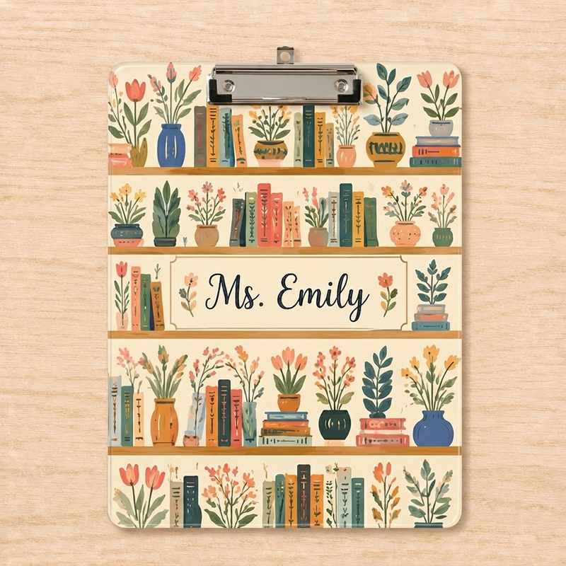 Personal Acrylic Paper Clipboard | Gift for Teachers | Durable Clear Clipboard for Office & School Supplies