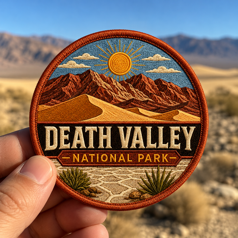 Death Valley National Park Iron-on Patch | Gift for Hikers & Travel Lovers