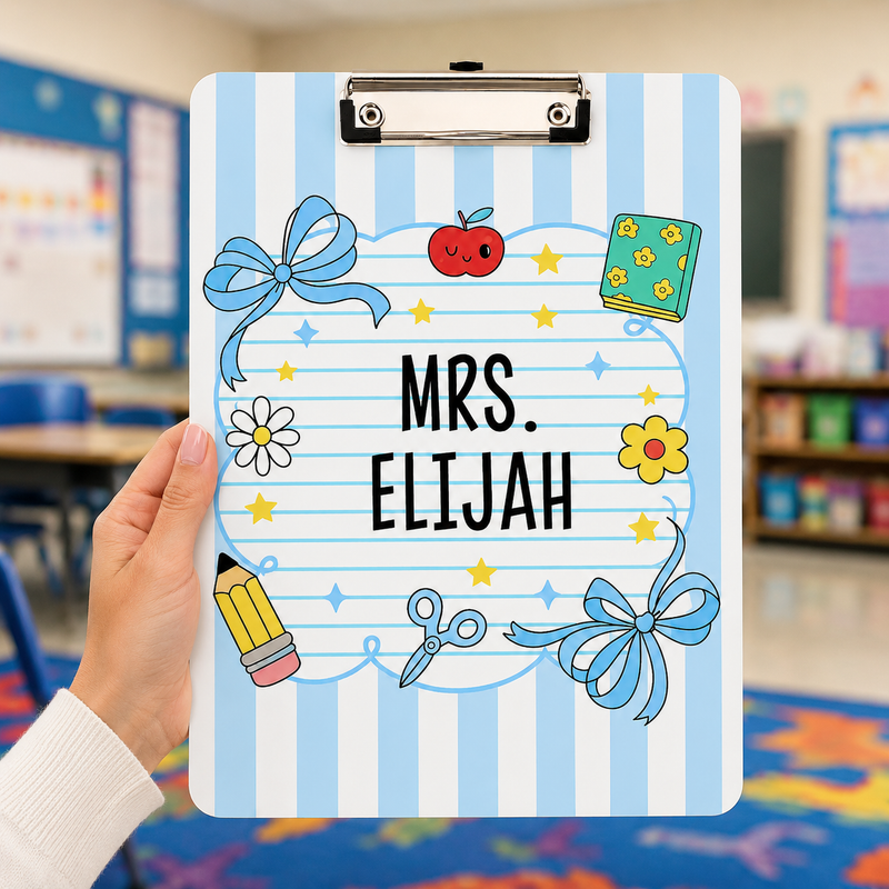 Custom Acrylic Paper Clipboard | Gift for Teachers | Durable Clear Clipboard for Office & School Supplies