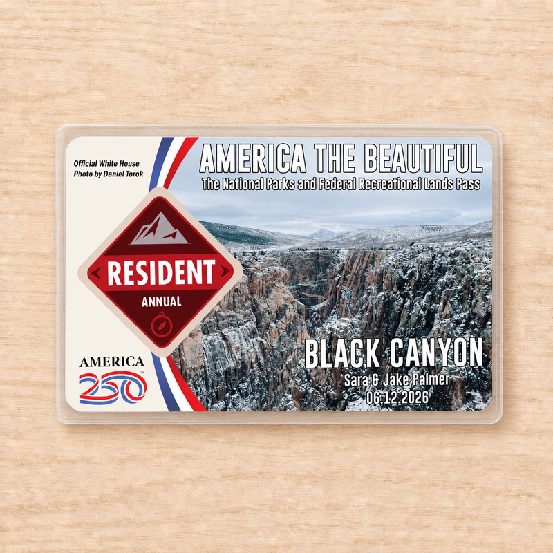 Black Canyon National Park Pass Sleeve | Gift For Hikers & Travel Lovers | Pass Protector