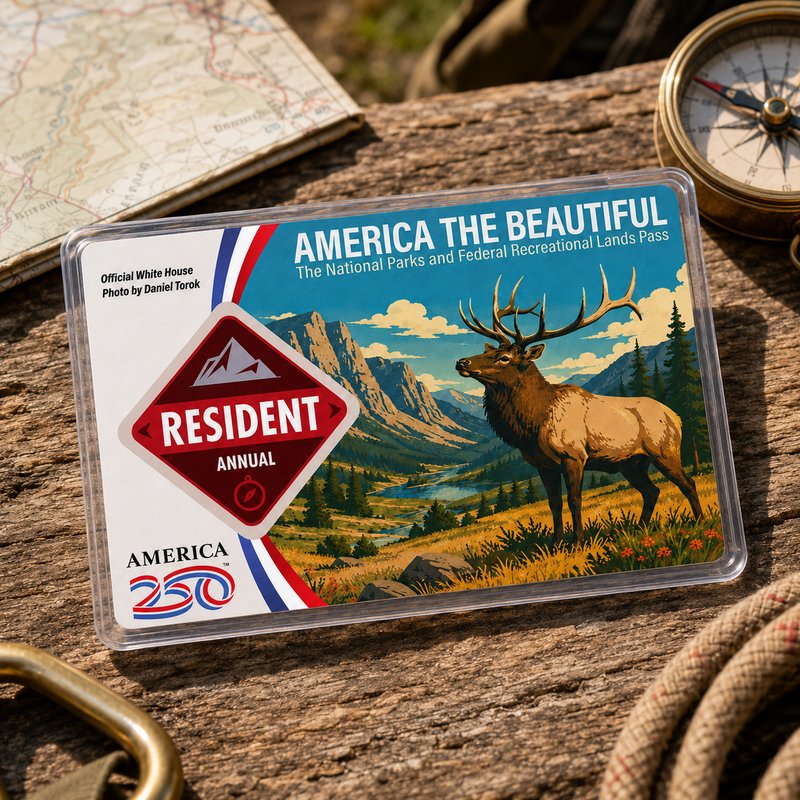 National Park Pass Sleeve – America the Beautiful Card Holder Cover for Hikers & Travel Lovers