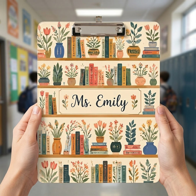 Personal Acrylic Paper Clipboard | Gift for Teachers | Durable Clear Clipboard for Office & School Supplies