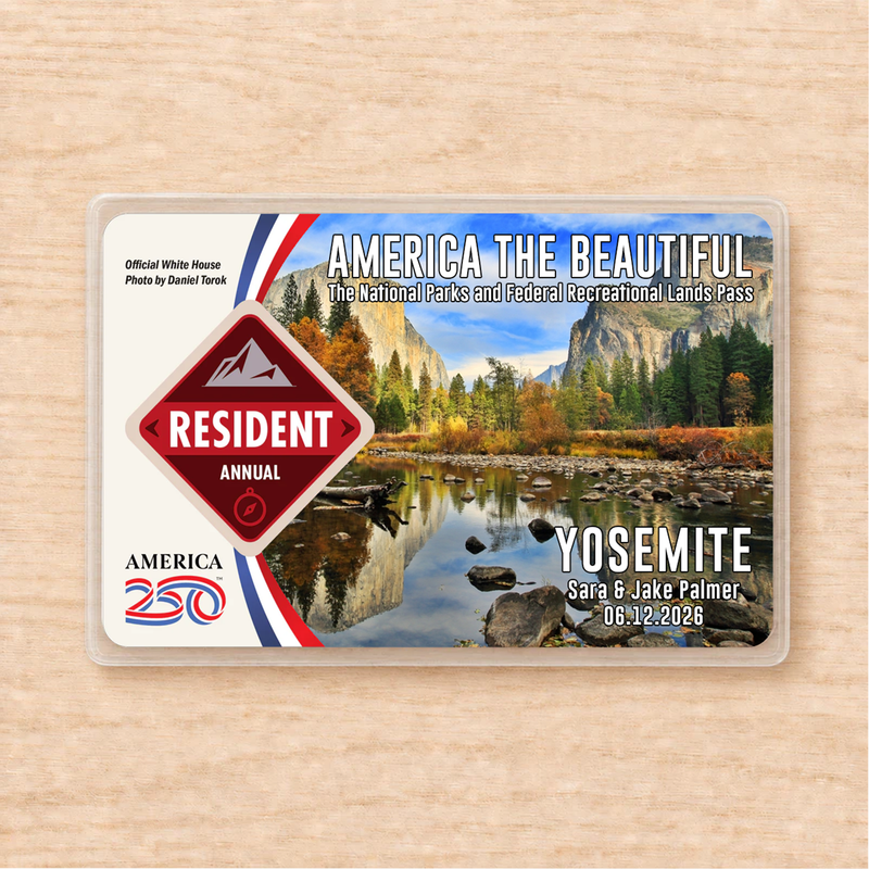 Yosemite National Park Pass Sleeve | Gift for Hikers & Travel Lovers