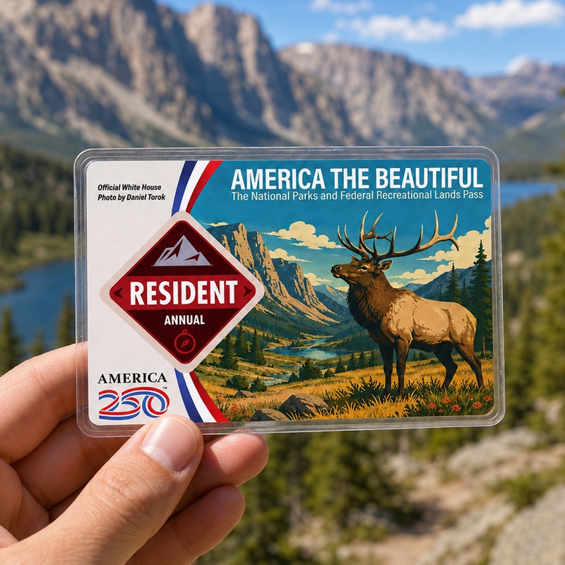 National Park Pass Sleeve – America the Beautiful Card Holder Cover for Hikers & Travel Lovers