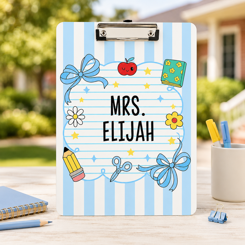 Custom Acrylic Paper Clipboard | Gift for Teachers | Durable Clear Clipboard for Office & School Supplies