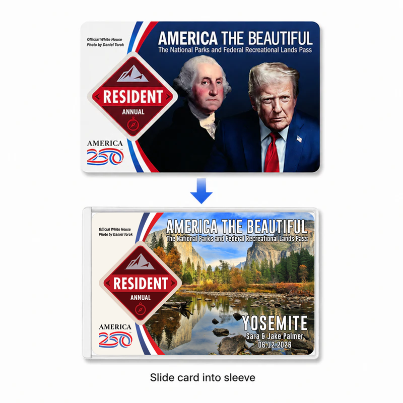 Yosemite National Park Pass Sleeve | Gift for Hikers & Travel Lovers