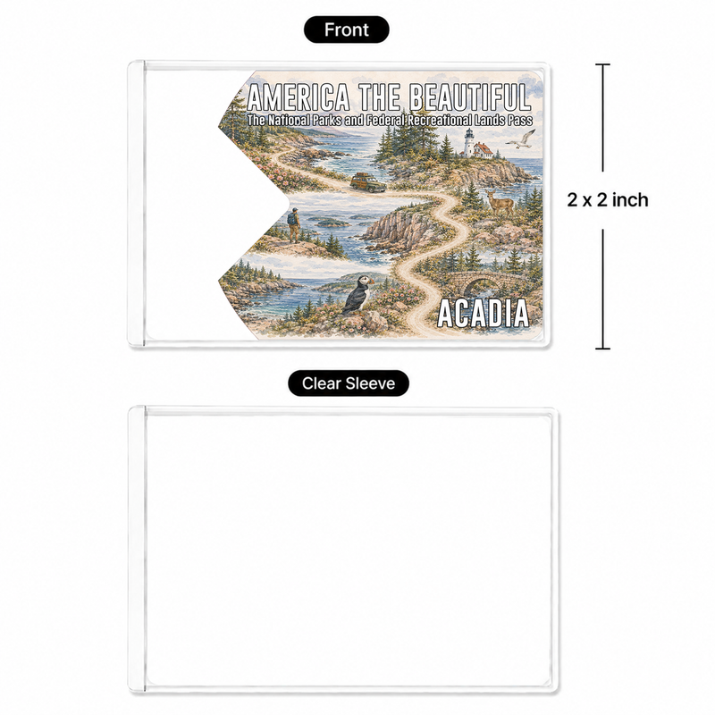 Custom National Park Map Pass Sleeve | Gifts for Hikers & Camp Lovers | Pass Protector