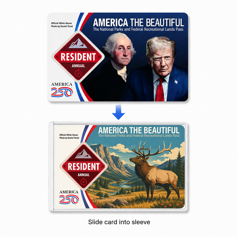 National Park Pass Sleeve – America the Beautiful Card Holder Cover for Hikers & Travel Lovers