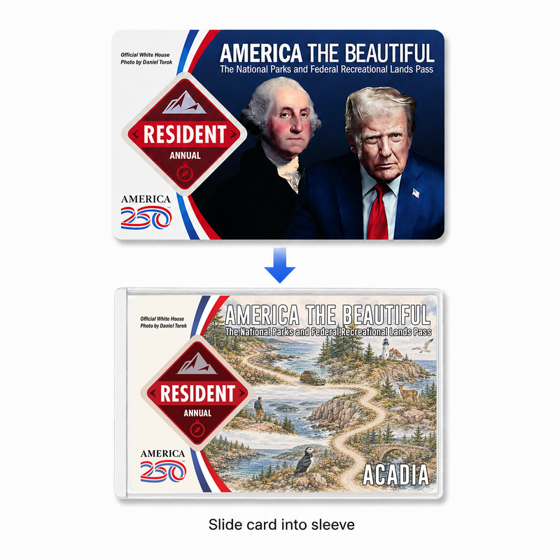 Custom National Park Map Pass Sleeve | Gifts for Hikers & Camp Lovers | Pass Protector