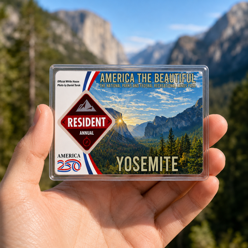 Yosemite National Park Pass Sleeve | Gift For Hikers & Travel Lovers | Pass Protector