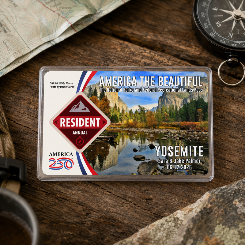 Yosemite National Park Pass Sleeve | Gift for Hikers & Travel Lovers