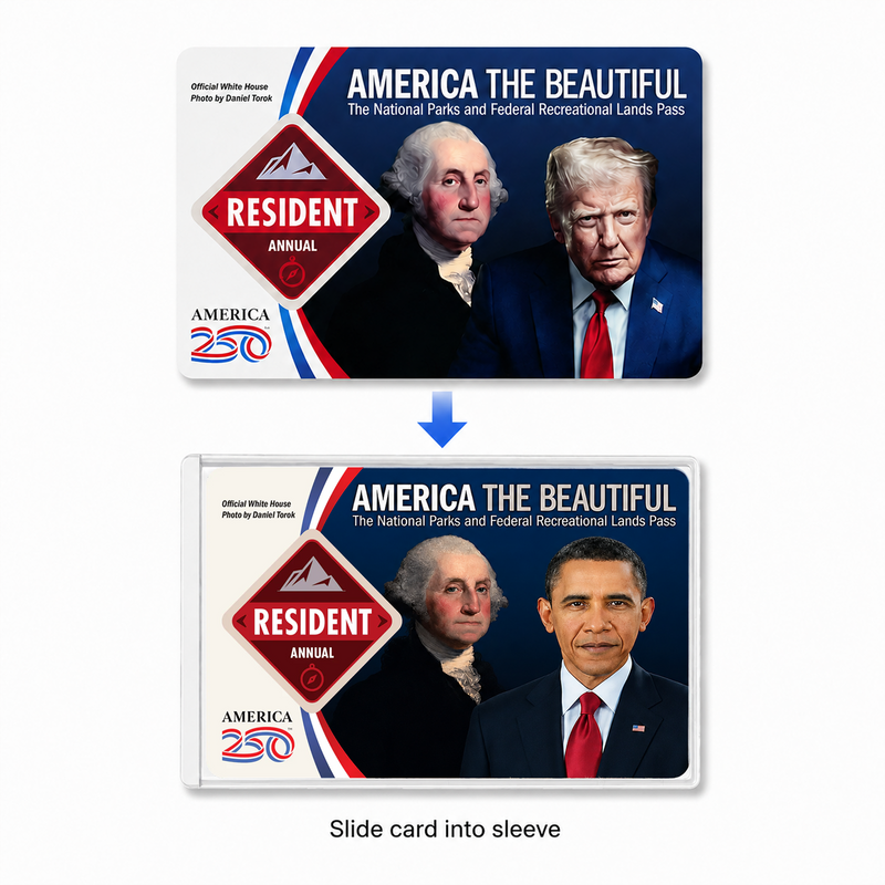 National Park Pass Sleeve – Anti Trump Card Protector for Hikers & Travel Lovers