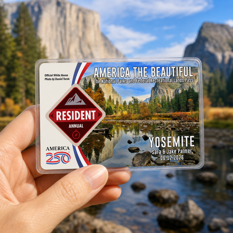 Yosemite National Park Pass Sleeve | Gift for Hikers & Travel Lovers