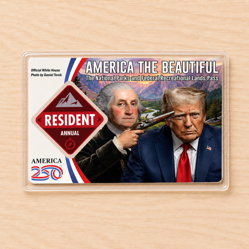 Anti Trump Card National Park Pass Sleeve – Pass Protector for Hikers & Travel Lovers