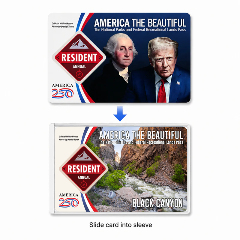 Black Canyon National Park Pass Sleeve | Gift For Hikers & Travel Lovers | Pass Protector