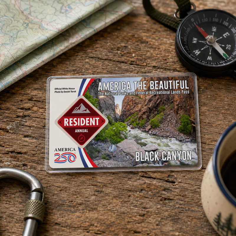 Black Canyon National Park Pass Sleeve | Gift For Hikers & Travel Lovers | Pass Protector