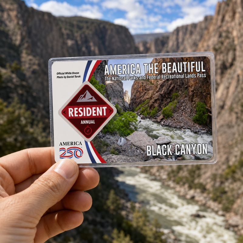 Black Canyon National Park Pass Sleeve | Gift For Hikers & Travel Lovers | Pass Protector
