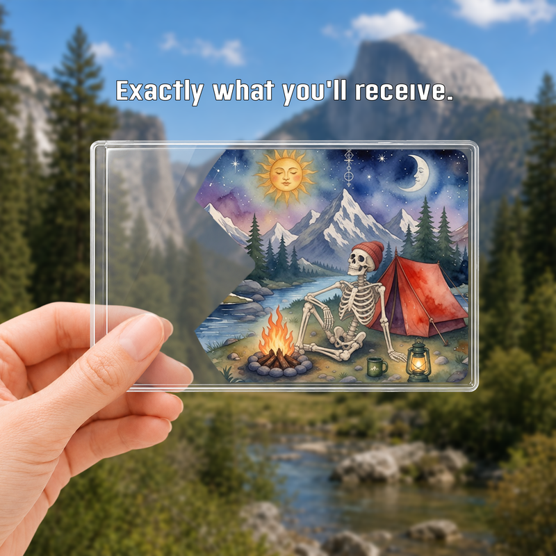 Skeleton National Park Pass Sleeve | Hiking Camper Gift