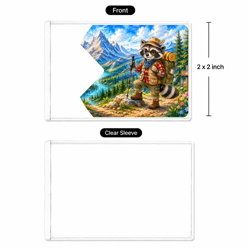 Hiking Raccoon National Park Pass Sleeve | Outdoor Camper Gift