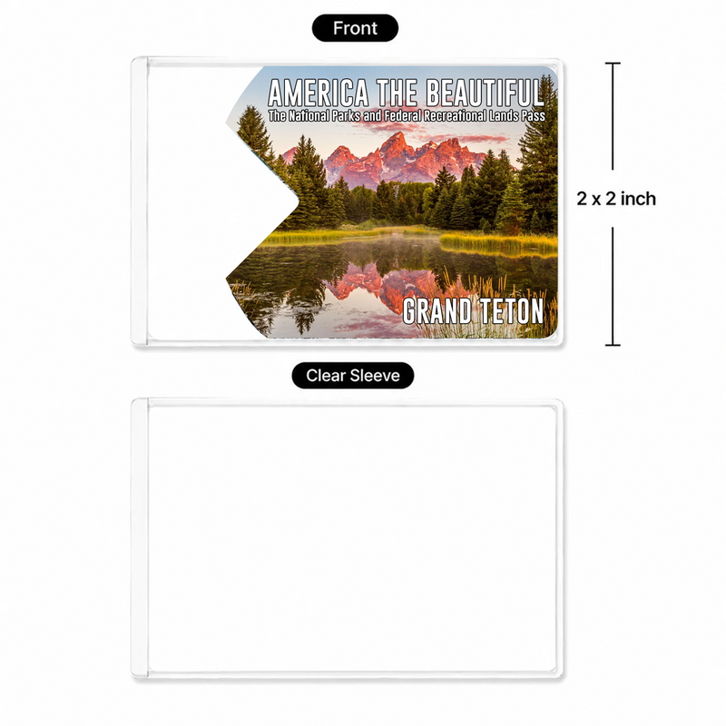 Grand Teton National Park Pass Holder - Gift For Hikers & Travel Lovers
