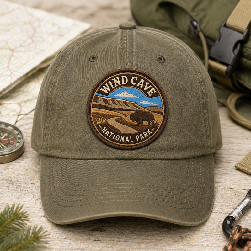 Wind Cave National Park Iron-on Patch | Gift for Hikers & Travel Lovers