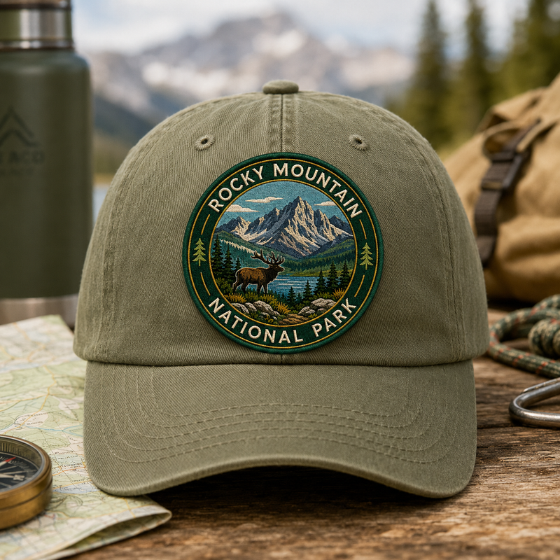 Rocky Mountain Park Iron-on Patch | Gift for Hikers & Travel Lovers