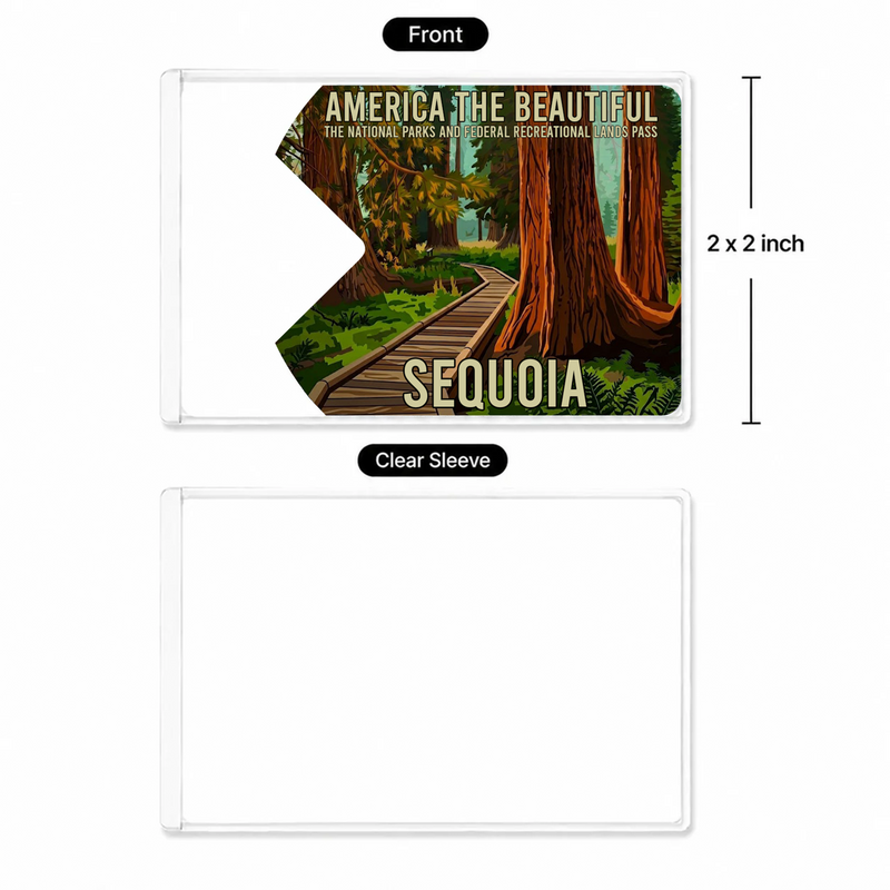 Sequoia National Park Pass Sleeve | Gift for Hikers & Campers