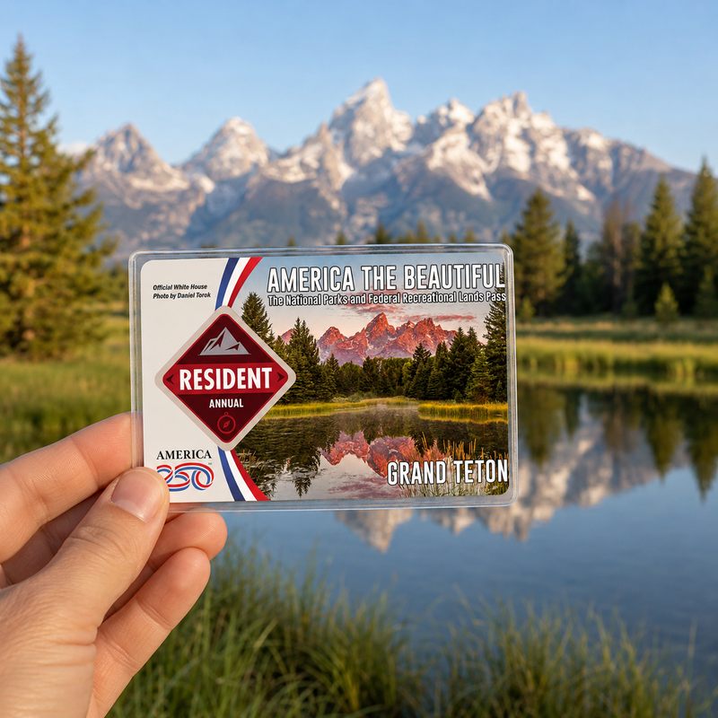 Grand Teton National Park Pass Holder - Gift For Hikers & Travel Lovers