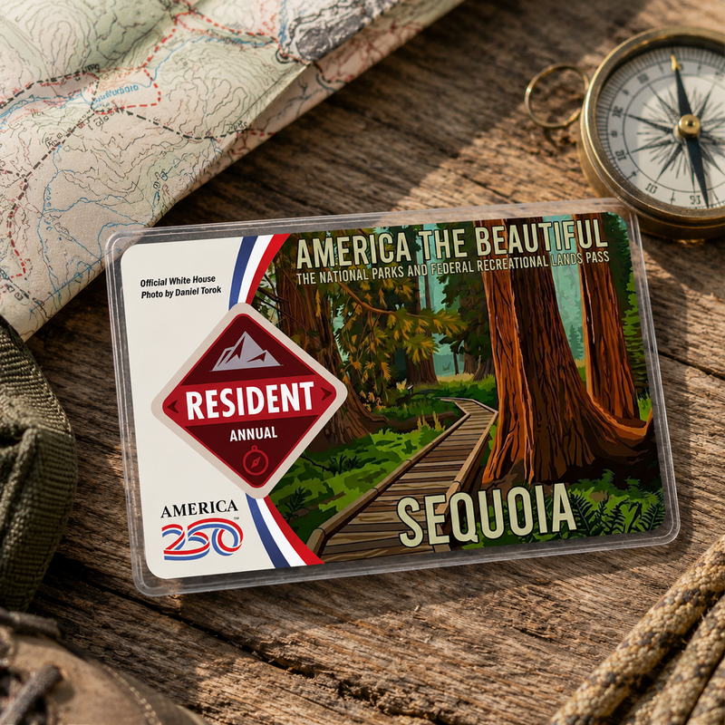 Sequoia National Park Pass Sleeve | Gift for Hikers & Campers