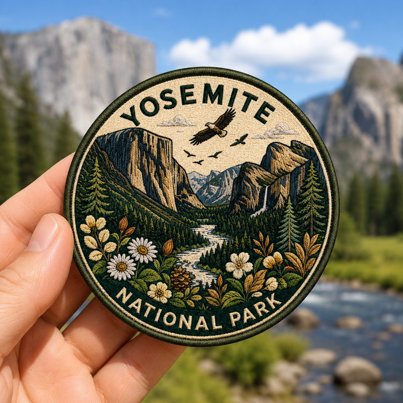 Yosemite Park Iron-on Patch | Gift for Hikers & Travel Lovers