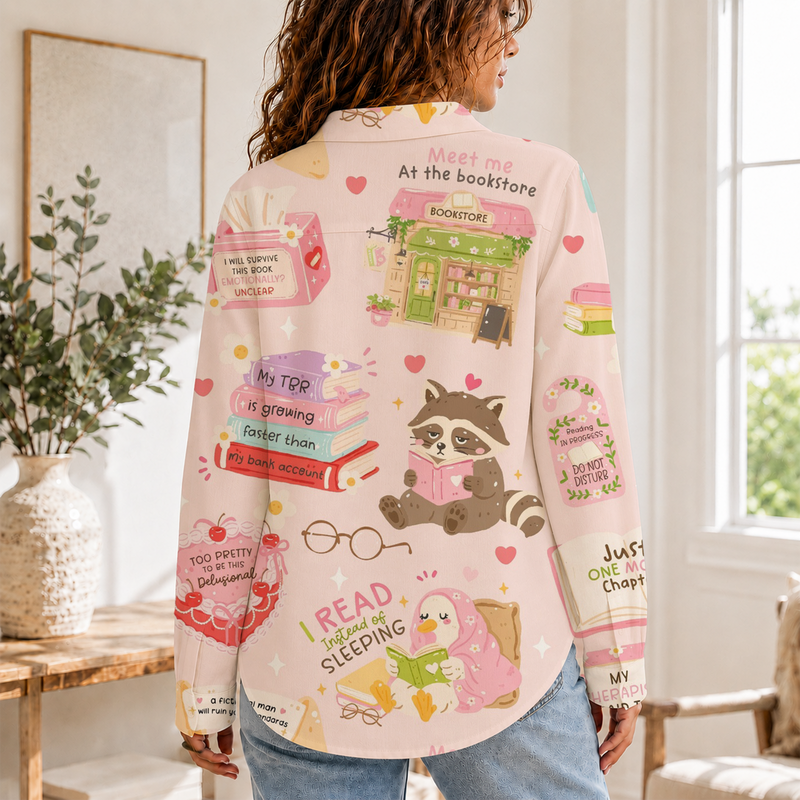 Book Lover Women Blouse Shirt | Gift For Book Lovers