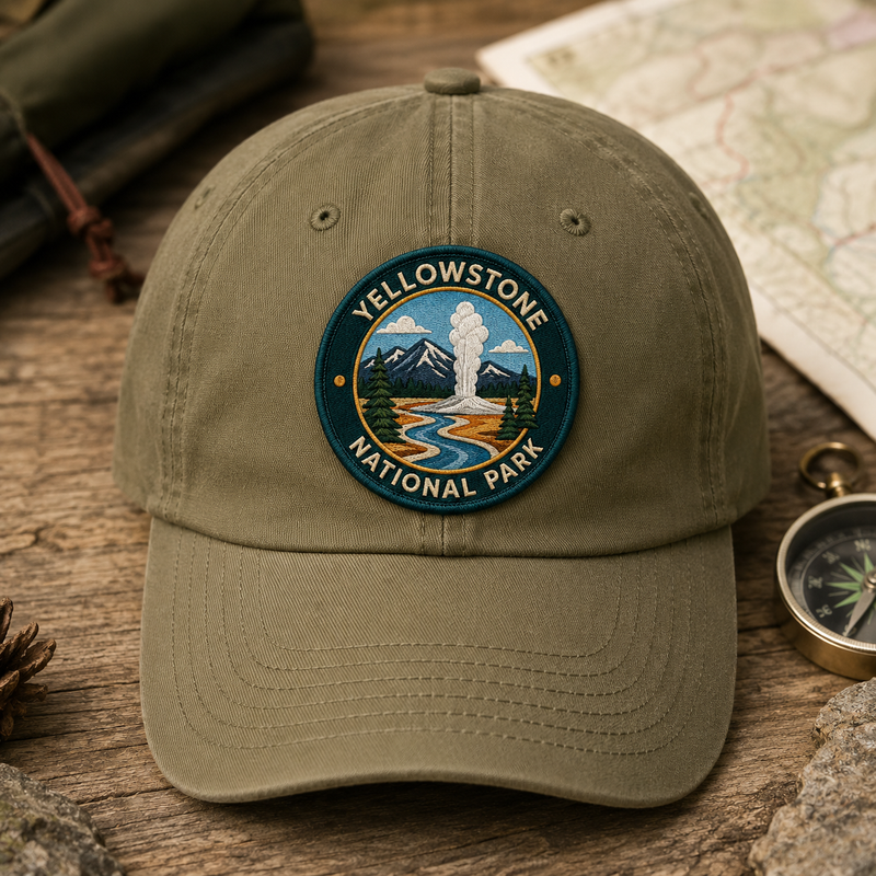 Yellowstone National Park Iron-on Patch | Gift for Hikers & Travel Lovers