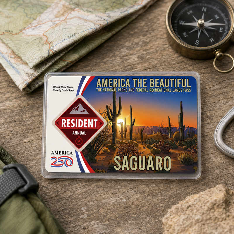 Saguaro National Park Pass Sleeve | Gift for Hikers & Desert Lovers