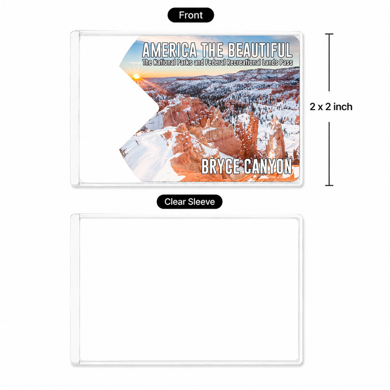 Bryce Canyon National Park Pass Sleeve | Gift For Hikers & Travel Lovers | Pass Protector