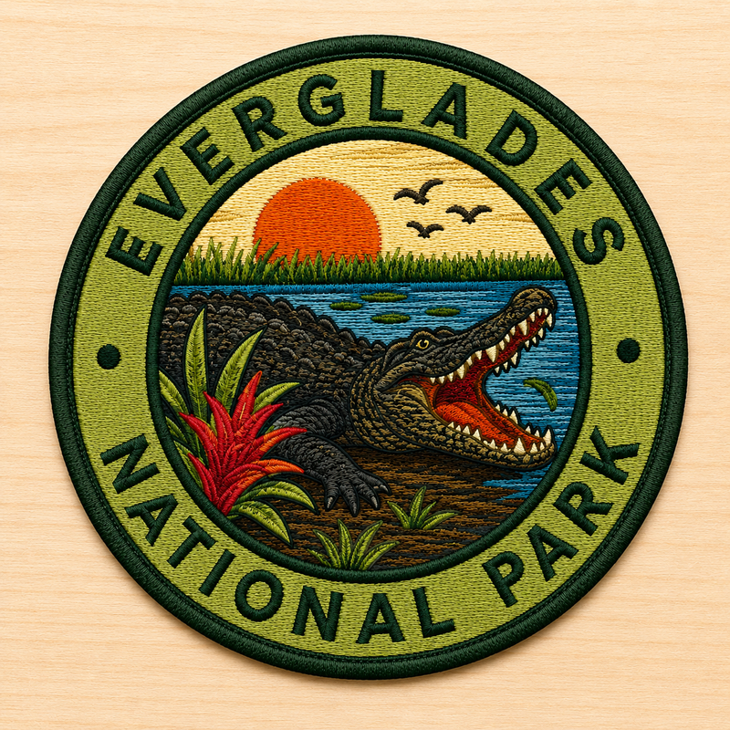 Everglades Park Iron-on Patch | Gift for Hikers & Travel Lovers