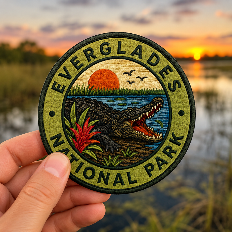 Everglades Park Iron-on Patch | Gift for Hikers & Travel Lovers