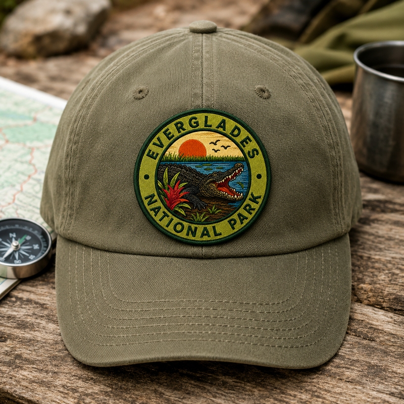 Everglades Park Iron-on Patch | Gift for Hikers & Travel Lovers
