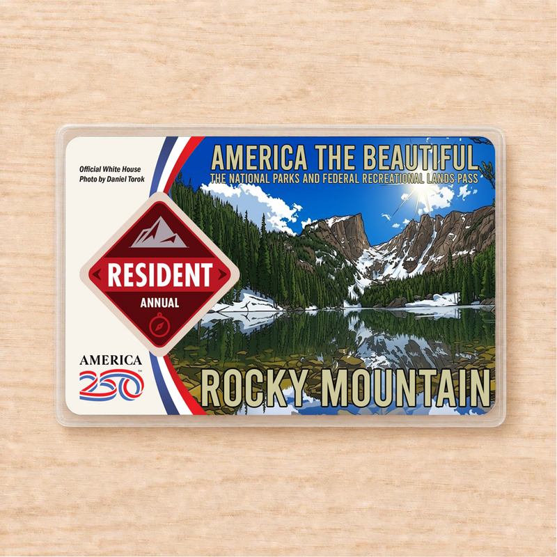 Rocky Mountain National Park Pass Sleeve | Gift for Hikers & Campers