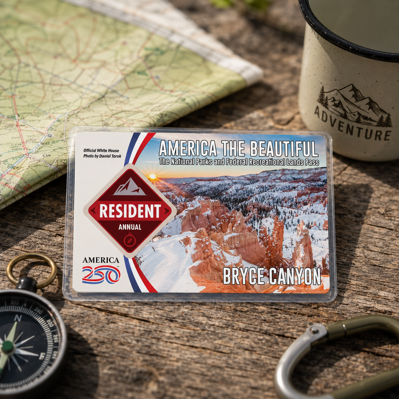 Bryce Canyon National Park Pass Sleeve | Gift For Hikers & Travel Lovers | Pass Protector