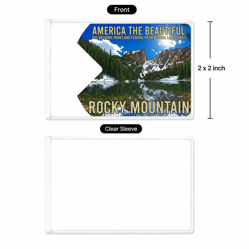 Rocky Mountain National Park Pass Sleeve | Gift for Hikers & Campers