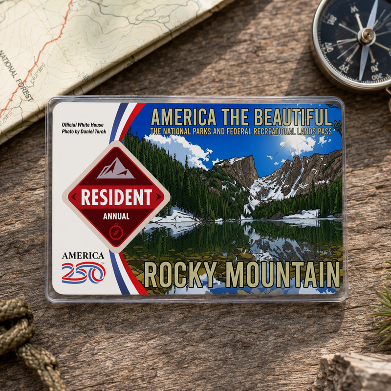Rocky Mountain National Park Pass Sleeve | Gift for Hikers & Campers
