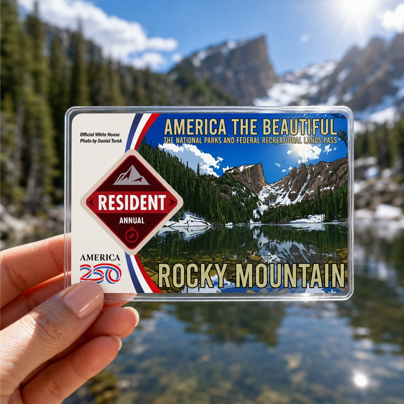 Rocky Mountain National Park Pass Sleeve | Gift for Hikers & Campers