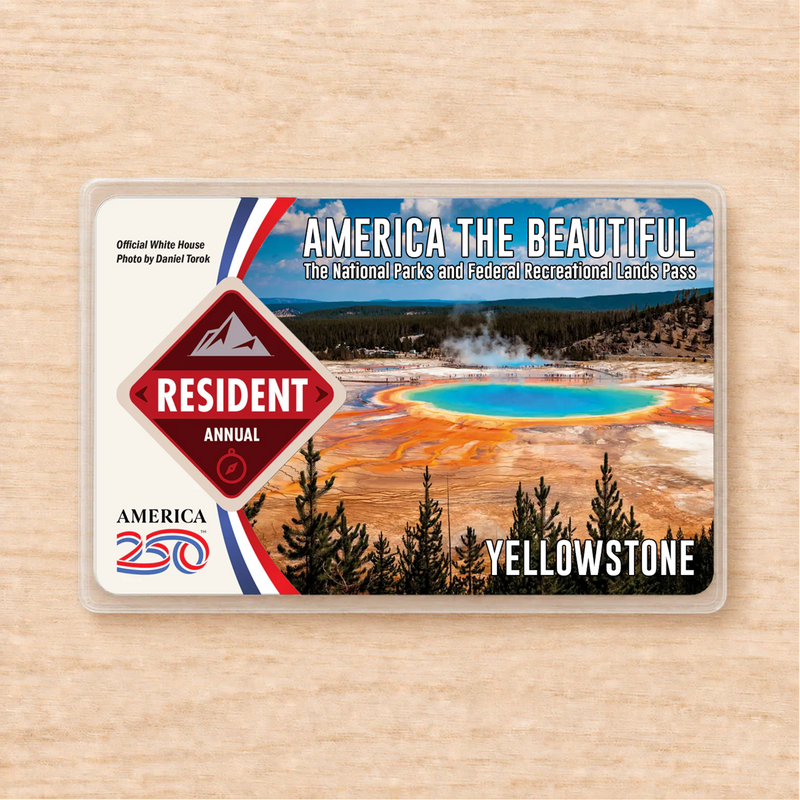 Yellowstone National Park Pass Sleeve | Gift For Hikers & Travel Lovers | Pass Protector