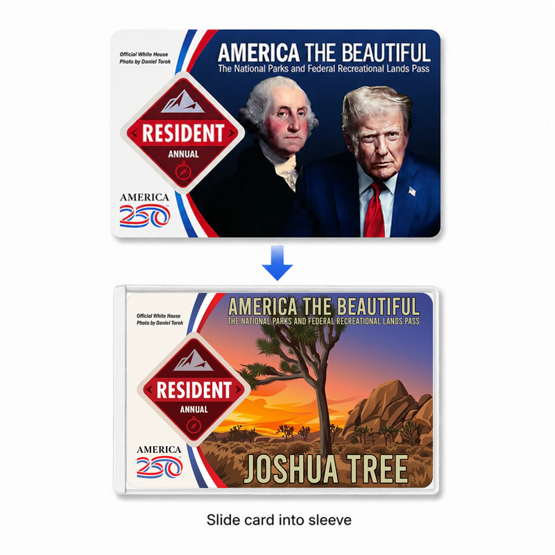 Joshua Tree National Park Pass Sleeve | Gift for Hikers & Campers