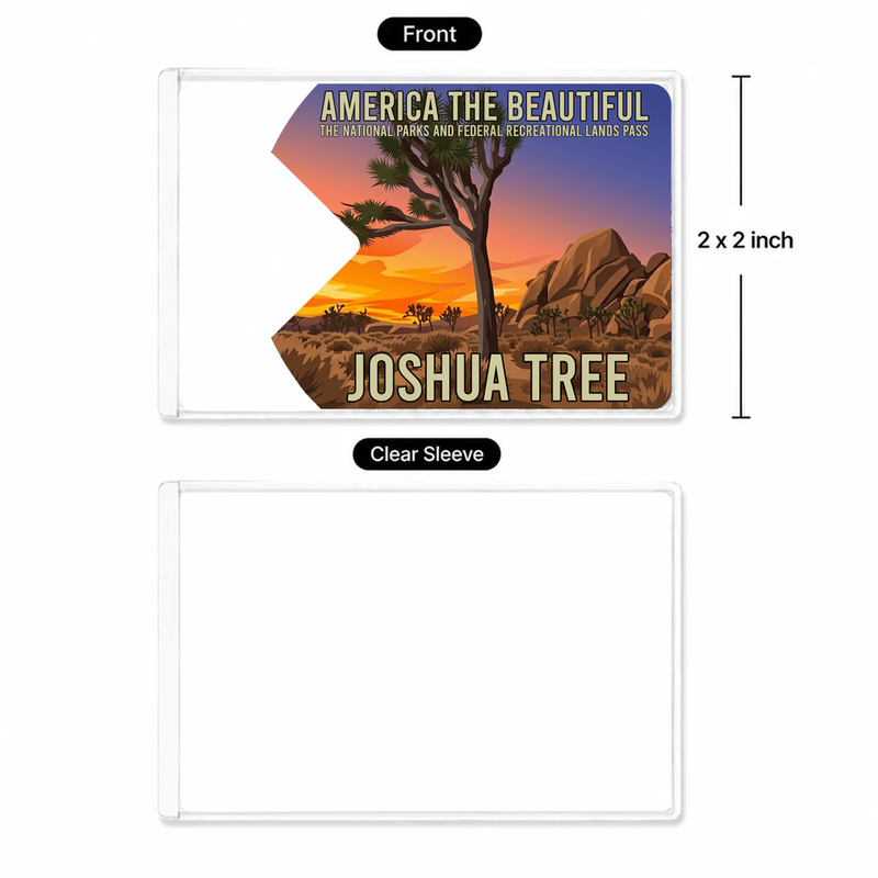 Joshua Tree National Park Pass Sleeve | Gift for Hikers & Campers