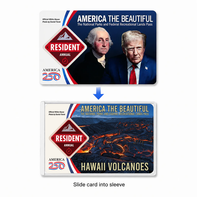 Hawai'i Volcanoes National Park Pass Sleeve | Gift for Hikers & Island Explorers