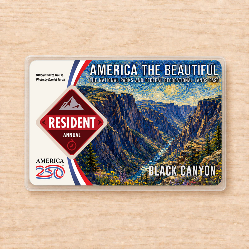Black Canyon Art National Park Pass Sleeve – Travel & Hiking Gift for Nature Lovers