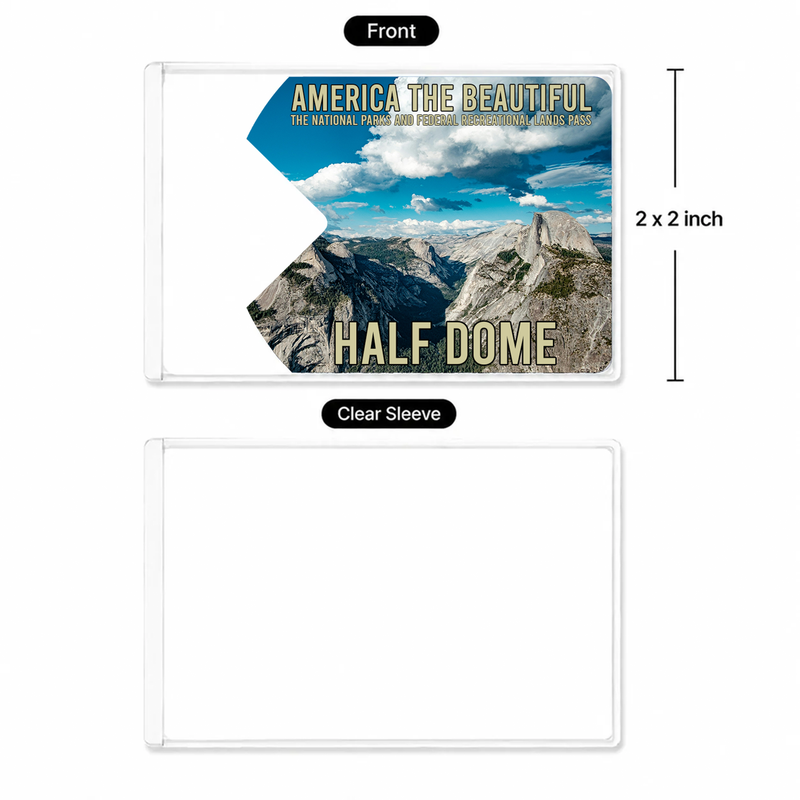 Half Dome Yosemite National Park Pass Sleeve | Gift for Hikers & Climbers